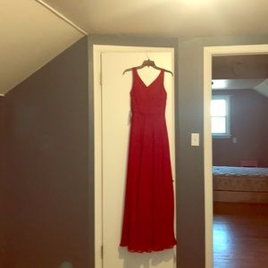 Azazie burgundy dress